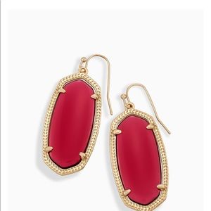 Kendra Scott Ella drop earrings in berry glass